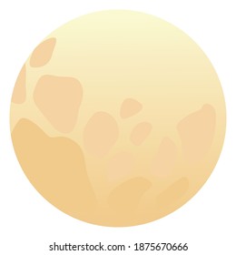 diseño vectorial de icono aislado de luna llena
