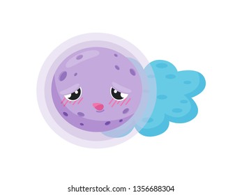 Full moon on white background. Night concept.