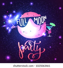 Night Party Moon Stock Illustrations Images Vectors