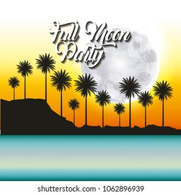 full moon party summer