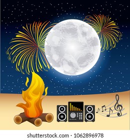 full moon party summer