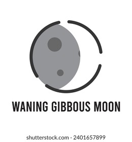 full moon phase icon vector template illustration logo design