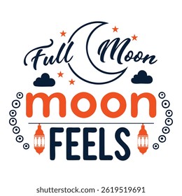 Full Moon Ramadan Feels Spiritual Illustration
