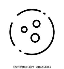 Full Moon Round Shape Flat Icon Design