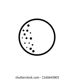 Full moon sign icon. Element of weather sign for mobile concept and web apps icon. Thin line icon for website design and development, app development