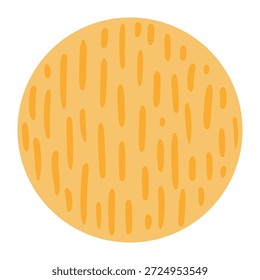 Full moon with spots, markings isolated on transparent. Hand drawn flat vector illustration. Night, bed time, kid print, celestial design element, clip art. Mid Autumn Festival holiday, space, planet