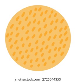 Full moon with spots, markings isolated on transparent. Hand drawn flat vector illustration. Night, bed time, kid print, celestial design element, clip art. Mid Autumn Festival holiday, space, planet