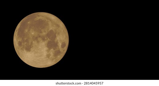 The full Moon, Telescopic view of a full moon