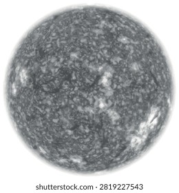 The full Moon, Telescopic view of a full moon