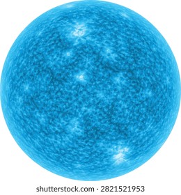 The full Moon, Telescopic view of a full moon