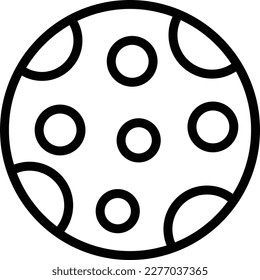Illustration zum Design von Vollmond-Vektorsymbol