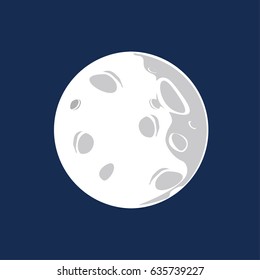 Full moon vector illustration