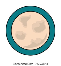 full moon  vector illustration