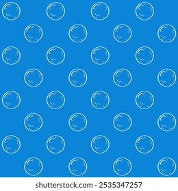 Full Moon Vector Seamless Pattern