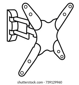 Full Motion TV Wall Mount Articulating Arm