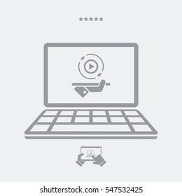 Full multimedia services - Vector flat icon