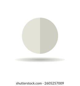 Full or New Moon vector icon. Meteorology sign. Graph symbol for travel, tourism and weather web site and apps design, logo, app, UI
