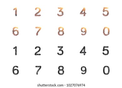 Full numeric logo and icon template