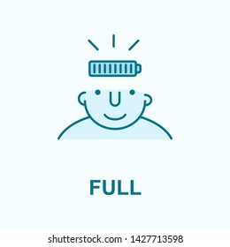 full on mind field outline icon