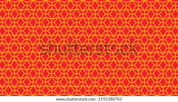 Full orange color. It's very bold and fresh. Geometrical pattern design by VerseOne. Good for fabrics or textiles.