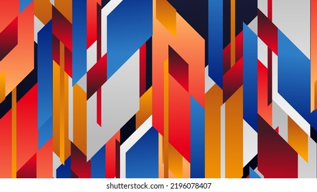 fondo abstracto de vector geométrico de página completa