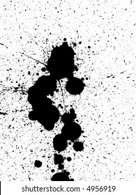 Full Page of Splats -  Background is transparent so they can be overlaid on other Illustrations or Images.