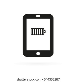 Full Power Battery on Tablet Icon