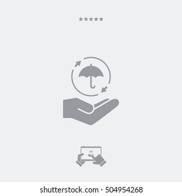 Full protection - Minimal vector icon