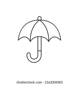 Full Protection, security umbrella icon line style icon, style isolated on white background