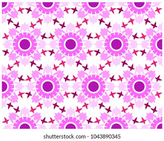 full purple cosmos flower pattern