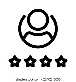 full rating icon or logo isolated sign symbol vector illustration - high quality black style vector icons
