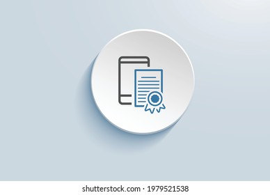 Full Regulatory Compliance Icon vector design