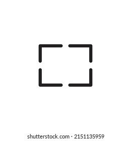 vector de icono de pantalla completa para presentación de símbolos de sitio web