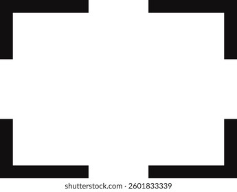 Full screen black icon design. vector illustration.