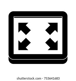 full screen flat icon