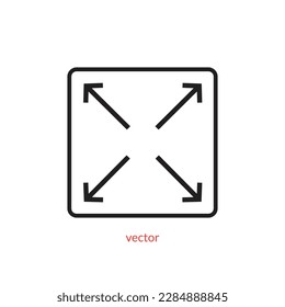 full screen flat vector icon.