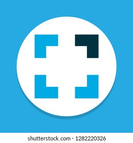 Full screen icon colored symbol. Premium quality isolated screenshot element in trendy style.