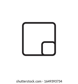Full Screen Icon design. vector illustration