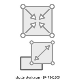 icono de pantalla completa, ampliar pantalla, pantalla, icono de interfaz de usuario