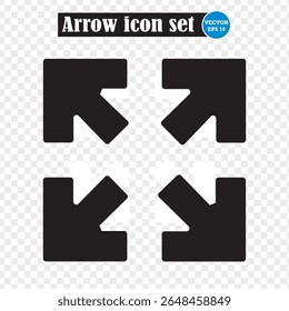 Full screen icon. Expand Flat icon. arrow icon vector illustration. Eps 10