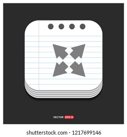Full screen icon - Free vector icon