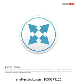 Full screen icon Hexa White Background icon template