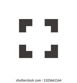 Full screen icon isolated on white background