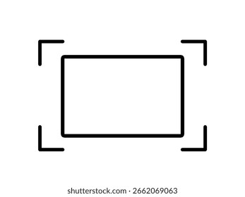 Vollbild-Symbol einzeln auf weißem Hintergrund. Bildschirmsymbol maximieren und minimieren.
