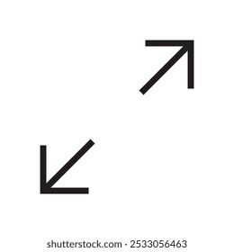 Full screen icon. Maximize icon symbol vector