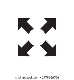 full screen icon , maximize vector