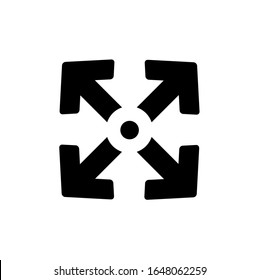 full screen icon on white background