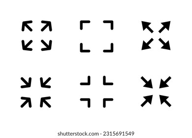 Vollbildsymbol auf weißem Hintergrund.