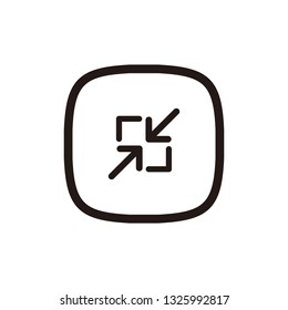 Full screen icon sign symbol