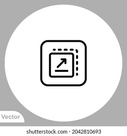 Vollbild-Symbol, Vektorsymbol, Symbol, Logo-Illustration für Web und Mobile